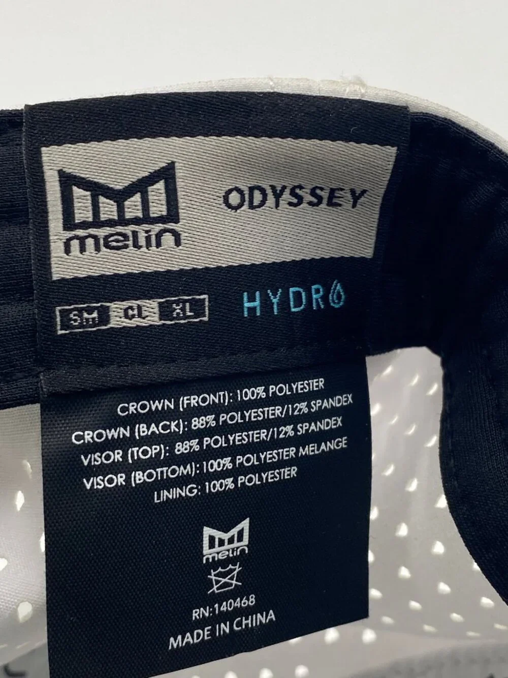 Melin Odyssey Hydro White Gray Camo Hat Snapback Cap Classic Sz Adjustable Patch